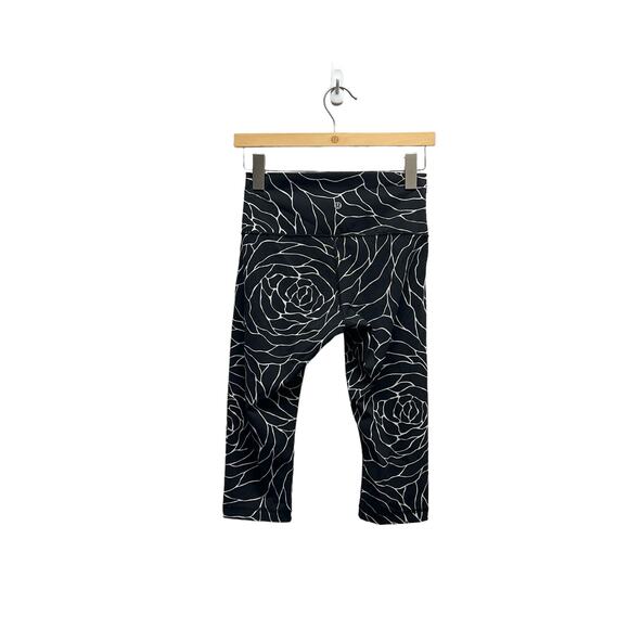 Lululemon‎ Wunder Under Hi-Rise 1/2 Tight 17" Radiate Rose Alpine White Black - Picture 8 of 9